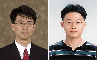 ▲ 왼쪽부터 이현우 교수, 김세중 씨.