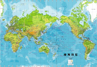 ▲ 국토지리정보원이 첫 제작한 세계지도.