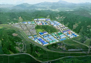 ▲ 2009년도 조성을 목표로 추진 중인 안동의 경북바이오일반산업단지 조감도. 바이오 기업 등이 입주해 경북발전의 주역이 될것으로 기대된다.
