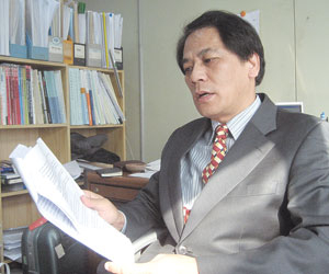 KT의 내부비리를 고발했다가 해직당한 여상근씨.