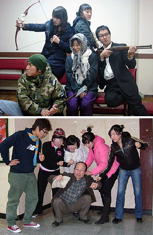 ▲ (사진 위로부터)극단 마루의 