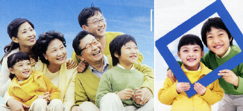 ▲정동영 대통합신당 후보와 이회창 무소속 후보의 선거공보물 사진에 등장하는 어린이가 같은 인물이어서 이야깃거리가 되고 있다. 박노익기자 noik@msnet.co.kr
