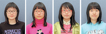 ▲(사진 왼쪽부터) 김민정, 도미솔, 배선주, 양은진 양.