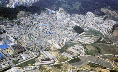 ▲김천 도심에 위치, 지역발전에 걸림돌이 돼온 삼애원의 이전과 부지 개발이 지역 최대 현안이 되고 있다.