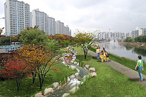 ▲ 신천둔치 3곳에 만들어질 실개천 예상도.