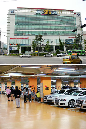▲ 전국에서 백화점식 중고차 매장이 속속 들어서고 있다. 서울 양재동에 위치한 서울오토갤러리는 우리나라 백화점식 중고차매장의 전형으로 평가받는다.