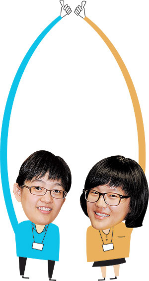 ▲ (사진왼쪽부터) 달구벌고 김묘정양, 대구중 김아린양.윤정현 인턴기자