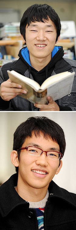 ▲ (사진 위로부터)서울대 경영학과에 합격한 박성현군, 전기컴퓨터공학과에 합격한 박종수군. 이채근기자 mincho@msnet.co.kr