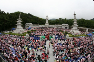 ▲ 지난해 5월 동화사에서 열린 108산사순례기도회.