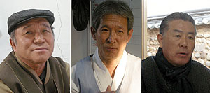 ▲ (사진 왼쪽부터)이상호, 김춘택, 임형규씨.
