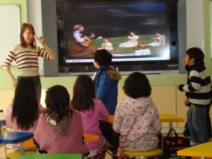 ▲ 칠곡 북삼초등학교 영어체험교실.