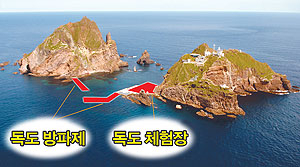 ▲ 독도체험장 및 방파제 건설 계획도.