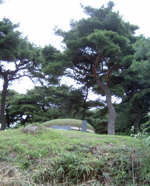 연아총(燕娥塚). 비밀을 지키기 위해 자결을 한 하녀의 무덤이다. 청룡 끝자락에 있다.