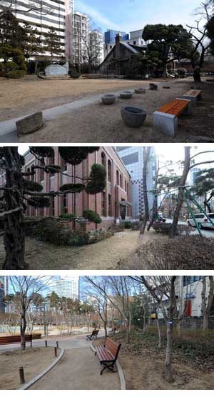 동네우물 되살리기 대상지로 선정된 계명대 동산병원과 경북대병원, 2·28기념중앙공원의 전경이다. 이곳에 동네우물이 만들어지면 시민들이 즐겨 찾아 건강에 유익한 내추럴미네랄워터를 공짜로 길어 먹게 된다. 김태형기자 thkim21@msnet.co.kr