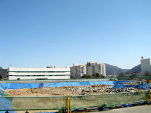 삼성전자가 구미사업장에 짓다 만 모바일 구미기술센터 부지. 이곳에 삼성디지털이미징 창원사업장 생산라인이 이전한다.