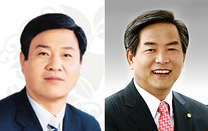 이우경(왼쪽) 후보, 최병국 후보