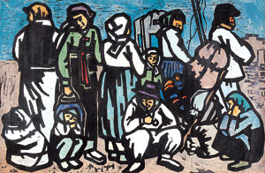 ▲채색목판, 88.5x135.5cm, 1968.