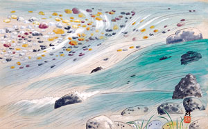▲종이에 채색, 32×48㎝, 1960.