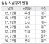 프로야구 시범경기를 앞두고 10일 삼성 라이온즈 선수들이 대구시민야구장을 돌며 몸을 풀고 있다. 김태형기자 thkim21@msnet.co.kr