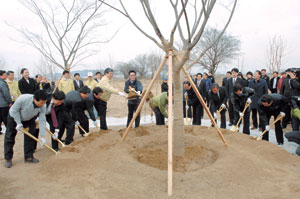 ▲22일 오후 고령군 다산면 호촌리 낙동강변에서 열린 
