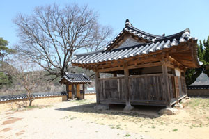 우망 입향조를 모신 삼수정.