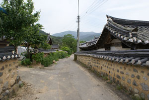 덕동마을 고택길.