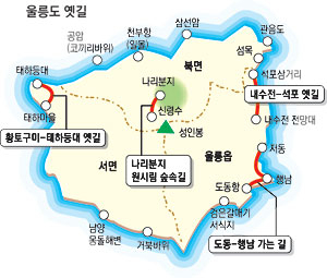울릉지도