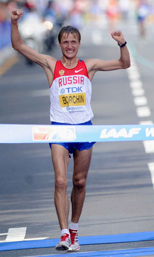 러시아 보르친, 남자 경보 20km금메달