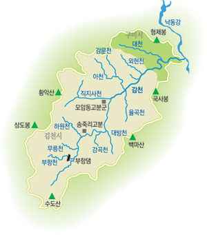 감천 약도