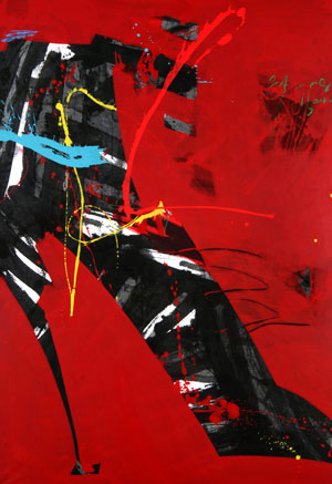 ▲댄싱힐 112x162㎝. 한지 위에 혼합재료 2011