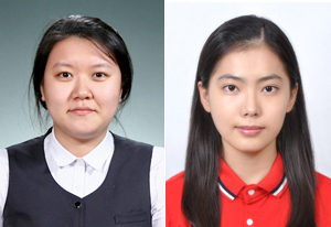 정수연 양(사진 왼쪽), 박수현 양