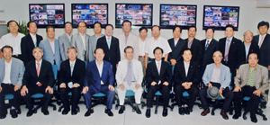 재대구 청도군향우회 임원들은 작년 9월 황광주 씨가 운영하는 CMB 대구방송을 방문했다.