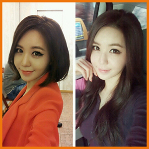강예빈 단발머리 셀카(사진.강예빈 미투데이)