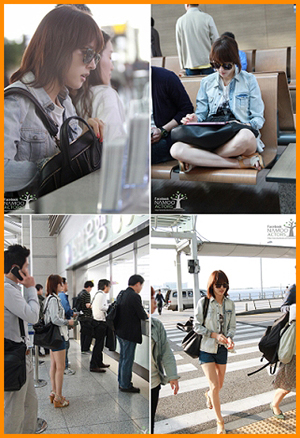한혜진 공항패션 