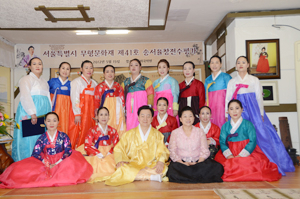 15일 연지국악원에서 열린 서울특별시 무형문화재 제41호 송서율창전수 평가.