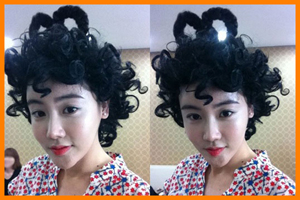 황우슬혜 뽀글머리 