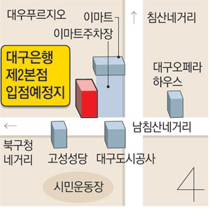 대구은행이 제2본점 시대를 예고하고 있다. 사진은 대구은행 제2본점 부지로 낙점된 대구 북구 칠성동의 공터. 성일권기자 sungig@msnet.co.kr