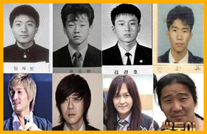 4대 남자락커 졸업사진 완전 반전 