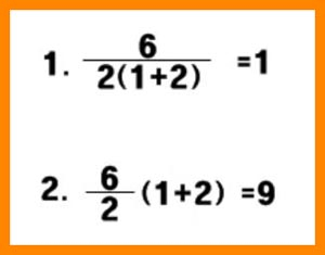 6÷2(1+2)=? 