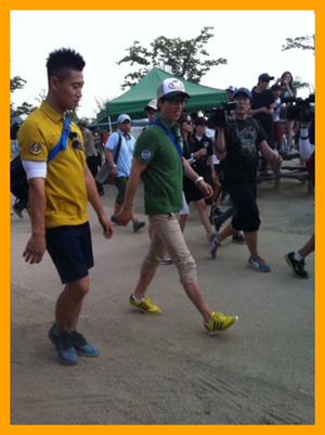 김수현 런닝맨 촬영 