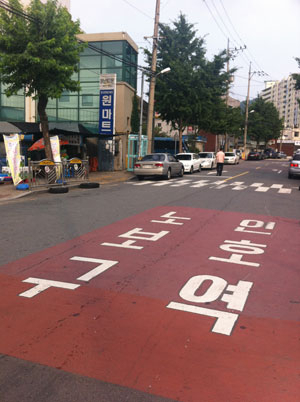 대구 남구 대명동 대덕노인복지회관 앞 등 곳곳에 노인보호구역이 지정돼 있지만 투자는 이뤄지지 않고 있다.