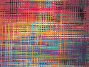 백미혜 작 Grid-Poetic Mixed Media