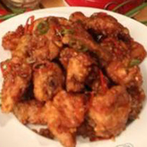 소금 범벅 치킨 