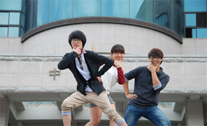 경상북도 옥외광고 공모전서 금상을 받은 오재환(왼쪽)씨와 동상을 받은 이소영(가운데),최동인 씨.