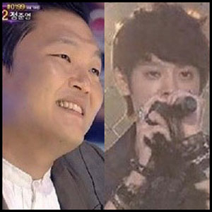 정준영 싸이 표정 