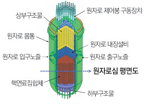 사진=원자로 용기 구조. 동국대 원자력 및 에너지공학부. 김규태 교수팀 제공