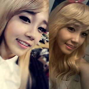 정은지 금발로 여성미 물씬! 