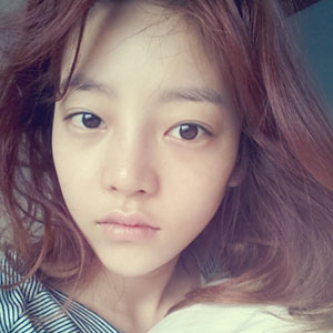 구하라 산발머리 