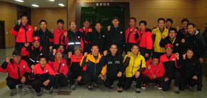 전국 산불 진화 최우수상 수상 후 단체사진.