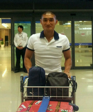 아르헨티나에서 축구로 성공 스토리를 쓴 김귀현이 대구FC 입단을 위해 16일 인천공항을 통해 입국하고 있다. 대구FC 제공
